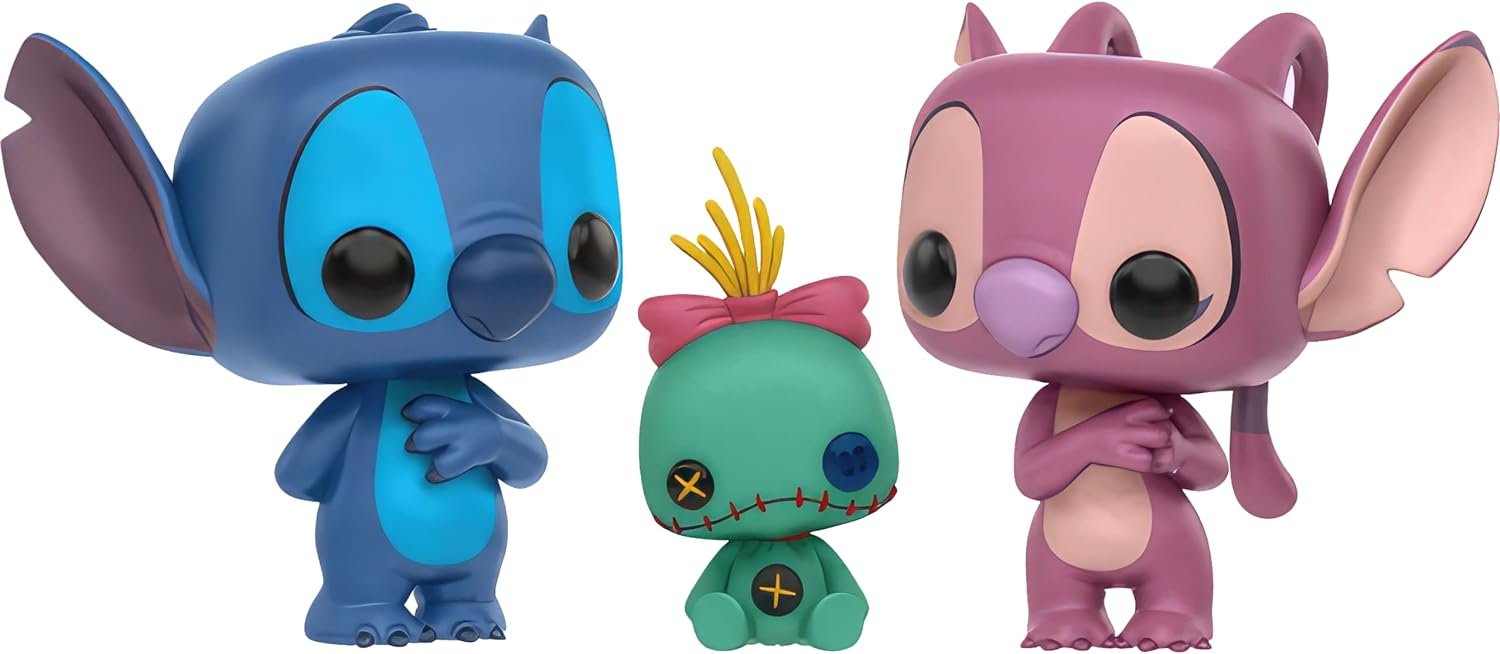 funko stitch y angel
