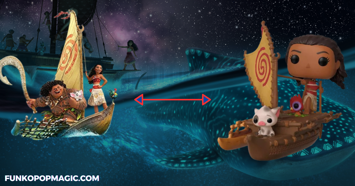 funko pop moana pua and hei hei