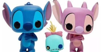 funko pop de stitch y ángel