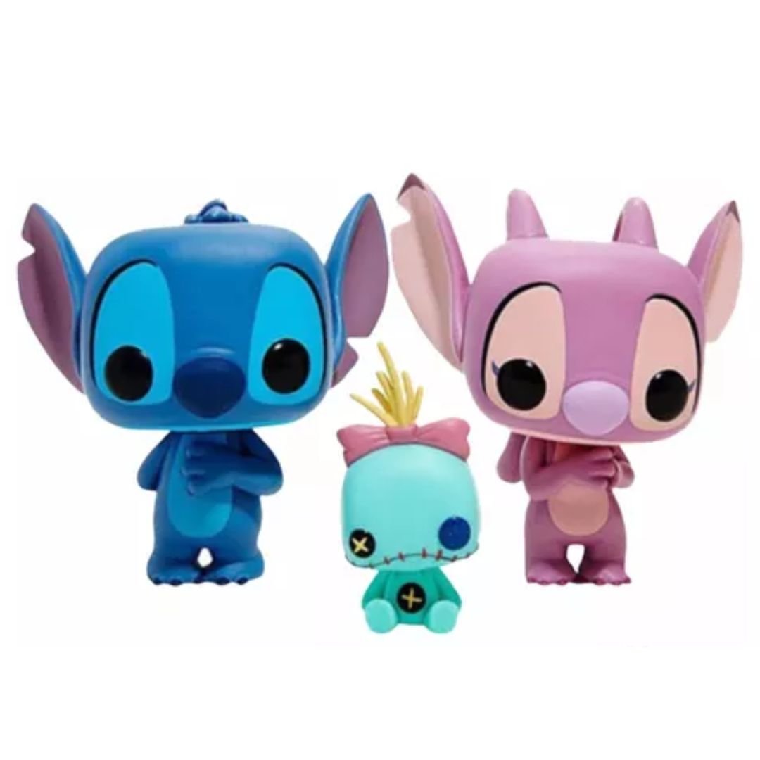 funko pop de stitch y ángel