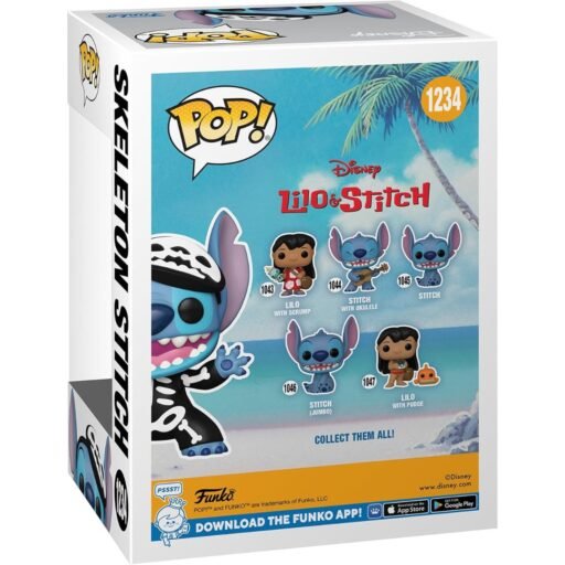 funko pop stitch esqueleto